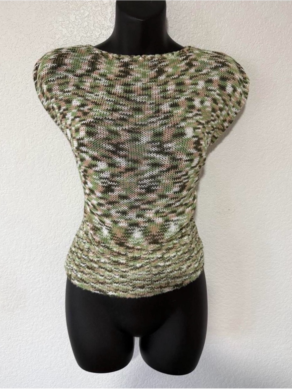 Vintage Y2K Bebe Earthy Space-Dyed Knit Top